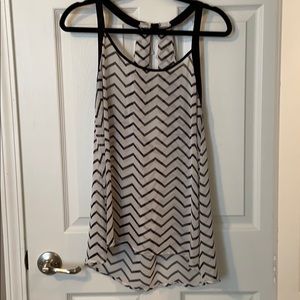 Sheer Chevron Top